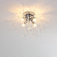 Modern Dandelion Crystal Ceiling Chandelier Light Decorative Led Ceiling Lamps For Living Room Dining Room Home Pendant Lights