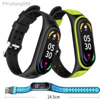 Mi Band 3 4 5 6 7 Strap Smartwatch Replacement Sport Silicone Wristband double buckle Correa For Xiaomi mi band 3 4 5 Bracelet