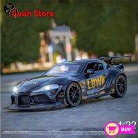 Guoh Store โมเดลรถโลหะผสมพร้อมไฟเสียงจำลองเครื่องประดับรถยนต์ Diecasts สำหรับเป็นของขวัญสำหรับเด็กผู้ชาย