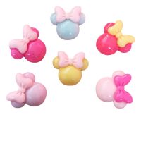 20PCS Resin Mix Lovely Colorful Bow Mouse Flatback Stone Figurines Scrapbook Home Decoration Christmas Crafts F634x2