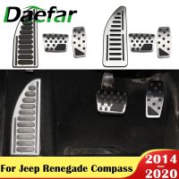 Hans1 Car Accelerator Pedal Brake Pedals Cover for Renegade Compass 500X 2014 - 2020 Rest Accessories