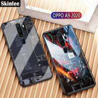 Skinlee สำหรับ OPPO A9 2020 Explorer รุ่นธีมกรณี Tempered เคสโทรศัพท์แบบกระจกเคสสำหรับ OPPO A9 2020 ปลอก CLEAR แผงวงจรการออกแบบเต็มรูปแบบที่อยู่อาศัย