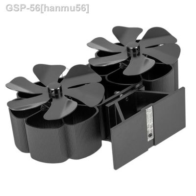 ☫✓ ระบายอากาศใน Hanmu56ทำ Queimador De Madeira Lâminas Fogão Ventilaror Calimentado Ventlador Preto Lareira Topo Fãs Sf707t