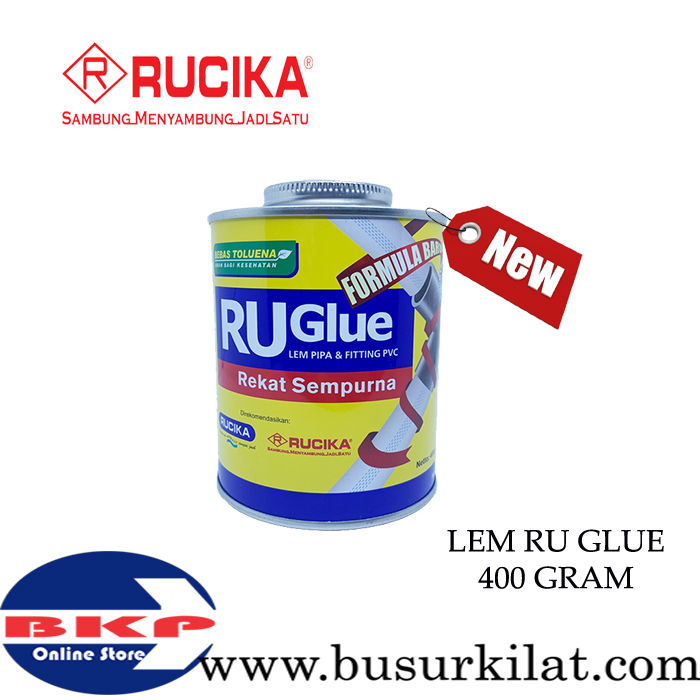 Lem Pvc Ruglue 400 Gram Lem Pipa Fitting Pvc Rucika Lazada Indonesia