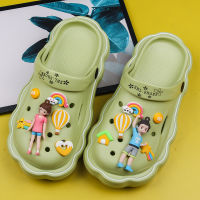 Crocs Jibbitz รองเท้า DIY อุปกรณ์เสริมการ์ตูนรองเท้าตุ๊กตา3มิติหัวเข็มขัดดอกไม้ถอดได้ของตกแต่งสำหรับ Crocs