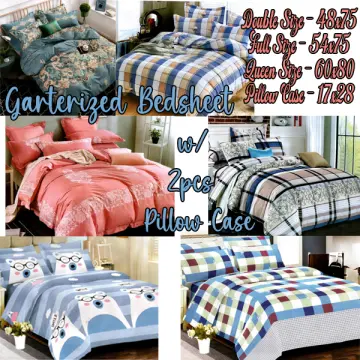 QUEEN SIZE 3in1 Bedsheet us cotton makapal bedding set inclution  1fittedsheet 2pillowcase