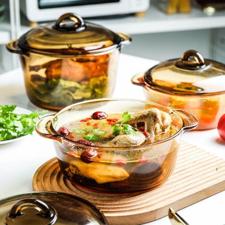 Vision Ceramic Glass Versapot Casserole with Glass Lid Hightemperature