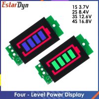 1-8S 1S/2S/3S/4S ความจุแบตเตอรี่ลิเธียมเดียว3.7V โมดูลอินดิเคเตอร์4.2V จอแสดงผลแบตเตอรี่รถยนต์ไฟฟ้าทดสอบพลังงาน Li-Ion