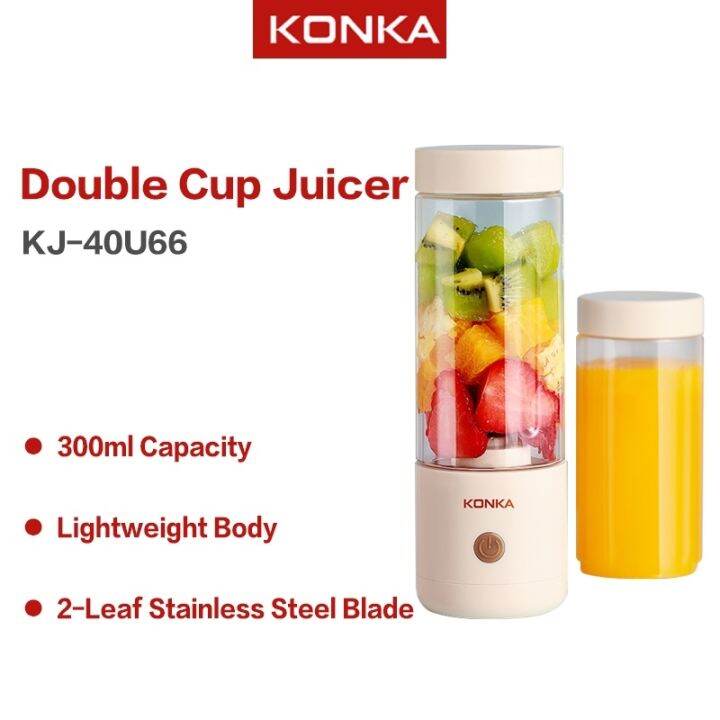 KONKA 300ml Portable Blender Electric Juicer Fruit Blender Wireless