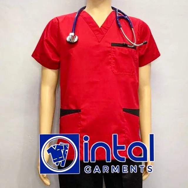 Scrub Suit High Quality Medical Doctor Nurse Uniform Set With Regular 2 Pocket Pants Ss01b 5470