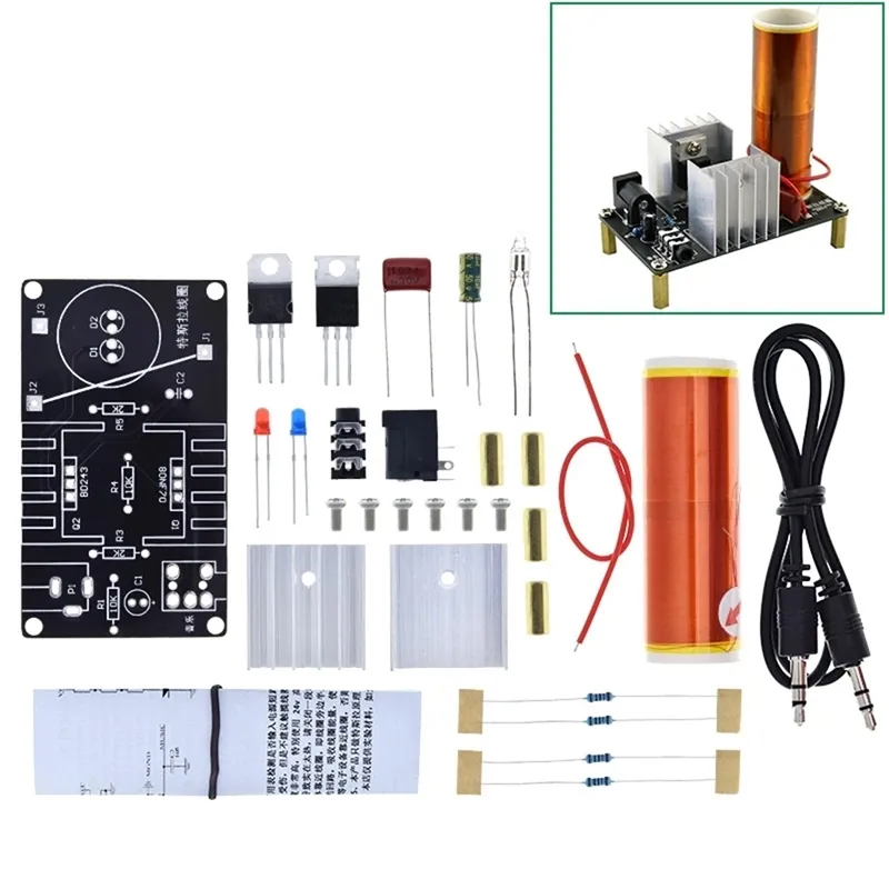 DIY Mini Tesla Coil Plasma Speaker Kit - Circuitmix