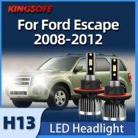 Roadsun 2PCS LED Headlight H13 6000K CSP Chip Car Light High Low Beam Bulbs Fit For Ford Escape 2008 2009 2010 2011 2012 Adhesives Tape