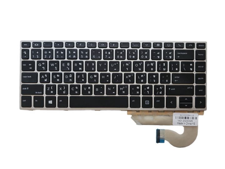 keyboard-คีย์บอร์ด-hp-elitebook-840-g5-840-g6-ไทย-อังกฤษ