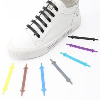 12 Pcs Elastic Shoe Laces Without Ties Silicone Shoelaces For Sneakers Fast On And Off Convenient Simple Lazy Shoelace Rubber