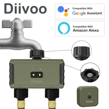 Diivoo Indoor/Outdoor Drip Water Garden Timer Multi Outlet