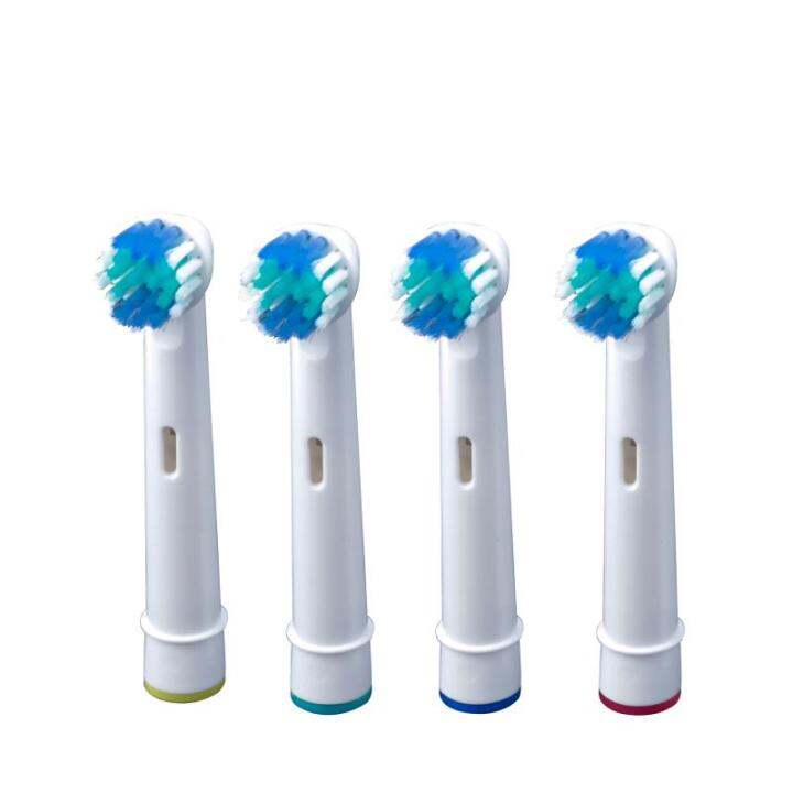 หัวแปรง4ชิ้นสำหรับ Braun OralB หัวแปรงสีฟันไฟฟ้าที่ละเอียดอ่อนทำความ