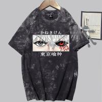 Tokyo Ghoul T Shirt เสื้อ Ken Kaneki ตาเสื้อยืดกราฟิกอะนิเมะญี่ปุ่น Tie Dye Tees ชาย S-5XL