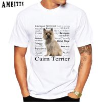 AMEITTE New Funny Cairn Terrier Traits Design T Shirt Summer Fashion Men T Shirt Boy White Tops Man Casual Tees Short Sleeve XS-6XL