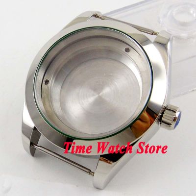40Mm Watch Case Polished 316L Stainless Steel Sapphire Glass Fit ETA 2836 Miyota 8215 821A Dg 3804 2813 Movement C110