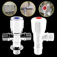 【YF】 1pcs Plastic Angle Valve Faucet Water Stop Toilet Filling Control Tap Switch for Bathroom Kitchen Replacement Accessories