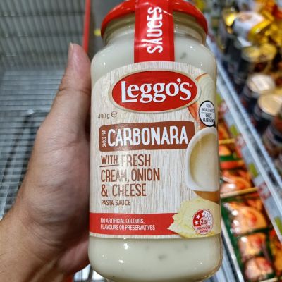 อาหารนำเข้า🌀 Leggo Sauce Cabonola Onion Lecco Onion &amp; Cheese 490g