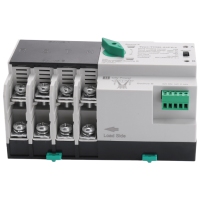 Din Rail 4P ATS Dual Power Automatic Transfer Switch Electrical Selector Switches Uninterrupted Power