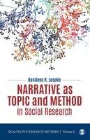 หนังสืออังกฤษ Narrative as Topic and Method in Social Research (Qualitative Research Methods) [Paperback]