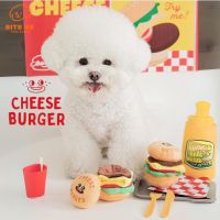 Bite Me Cheese Burger Nosework Toy ของเล่น ชีสเบอร์เกอร์ สำหรับสัตว์เลี้ยง นำเข้าจากเกาหลี??