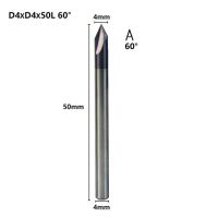 Xcan คาร์ไบด์ Chamfering Milling Cutter 60องศา3ขลุ่ย Deburring End Mill อลูมิเนียมทองแดง Cnc แกะสลัก Router