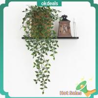 OKDEALS อุปกรณ์เสริม DIY ของตกแต่งบ้าน อุปกรณ์ปาร์ตี้ปาร์ตี้ พวงมาลัยเถาองุ่น ต้นไม้เหมือนจริง ใบไม้มันดาลาเทียม พวงหรีดแขวนผนัง