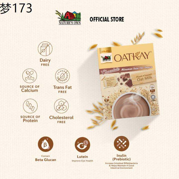 improve gut replenish electrolytes ♗OATKAY Instant Oat Milk Chocolate