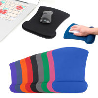 แผ่นรองเมาส์พร้อมแผ่นรองข้อมือ Anti-Slip Gaming Mousepad Mice Mat PC แล็ปท็อปคีย์บอร์ดสีทึบ Accessories