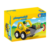 ชุด1.2.3 Mobi World Playmobil 6775รถขุดของขวัญสำหรับเด็ก