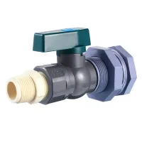 [HOT DUlQWBVNN 560] ข้อต่อท่อ PVC หัวจุก Rain Barrel Faucet Kit 3/4นิ้ว PVC Rain Barrel Valve พร้อมข้อต่อกั้นและอะแดปเตอร์ท่อเครื่องมือสวน