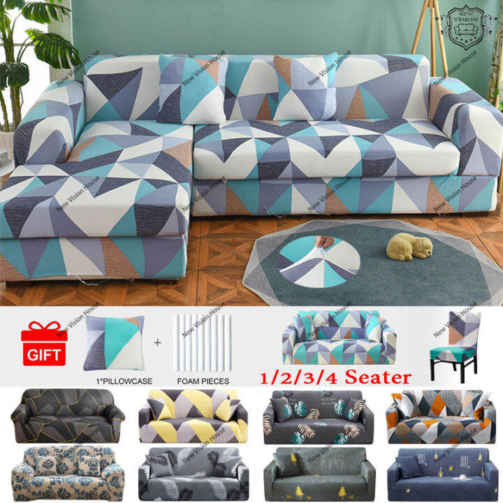 Elastic Sofa Cover Regular or L Shape Stretchable 1/2/3/4Seater Couch