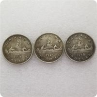 【CC】△☊  Canada 1945 1947 1948 Commemorative Coins Dollars Decoration Collectibles Coin Gifts