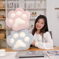 Cat Paw Kawaii Pillow Animal Seat Cushion Stuffed Hand Warmer Plush Sofa Indoor Floor Home Chair Decor Winter Gift