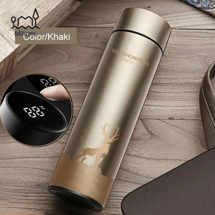 SUPKIT Small Coffee Thermos, Stainless Steel Thermos Cup, BPA Free,  Insulated Water Bottle for Hot Drink and Cold Drink, Perfect for Biking,  Camping