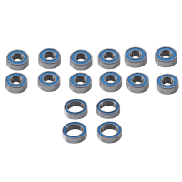 16Pcs Sealed Bearing Kit Parts Accessories for Tamiya TT-02B TT02B 1/10 RC Car Upgrade Parts Accessories