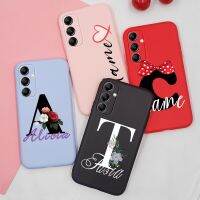 เคสซิลิโคนชื่อข้อความสั่งทำสำหรับ Samsung Galaxy A14,A13 Lite A13 5G 4G ดีไซน์เคส TPU เองสำหรับ Samsung A 14