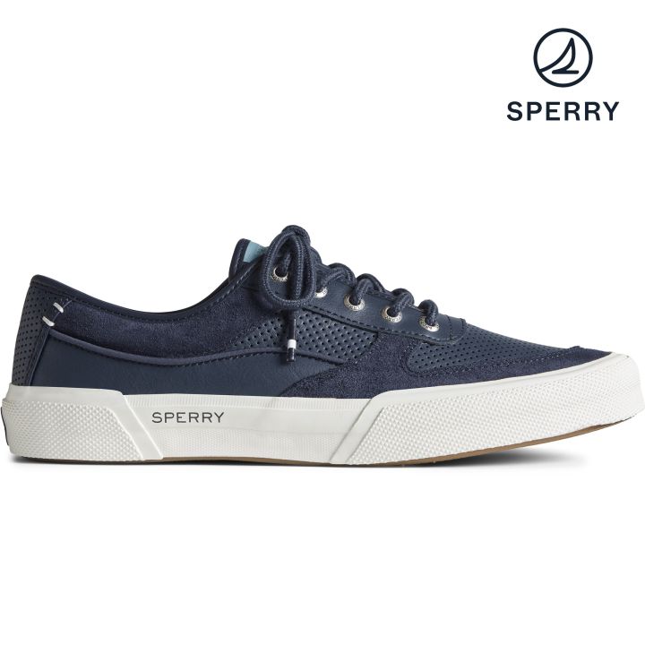 Sperry Men's Soletide Leather Sneaker - Navy (STS23169) | Lazada PH