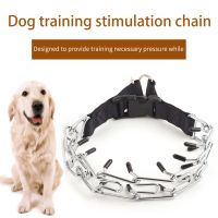 【CW】 Pet Choker Quick Release Durable Chain Iron Outdoor Walking Dog Prong Collar With Snap Buckle Pinch Training Puppy Practical