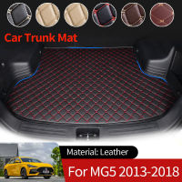 สำหรับ MG5 5 GT AP12ซีดาน2013 ~ 2018หนังรถ Boot Liner Cargo ด้านหลังเสื่อกระเป๋าเดินทางถาดกันน้ำพรมอุปกรณ์เสริม