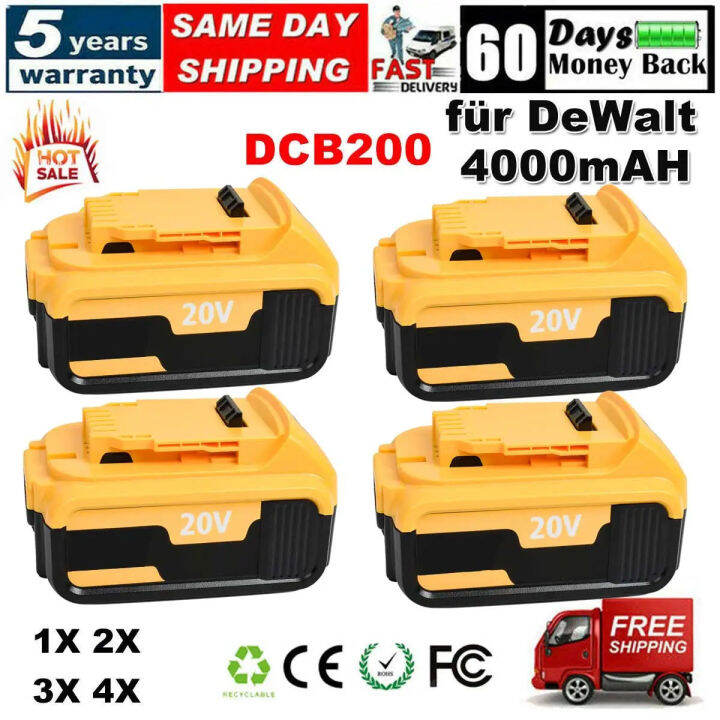 18v For Dewalt Battery 20v Max 6 0ah Lithium Ion Dcb181 Dcb182 Dcb205 2