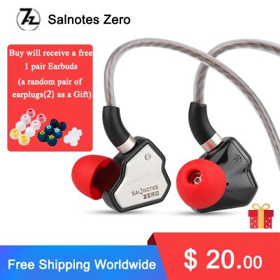 ZZOOI 7Hz Salnotes Zero HiFi 10mm Dynamic Driver In Ear Earphone IEM Metal Composite Diaphragm N52 Magnet