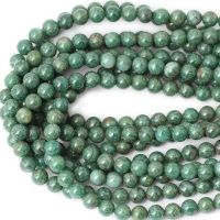 Emerald  Loose Beads Natural Gemstone Smooth Round Bead for Jewelry Making  Bracelets Necklace Wholesale Wires  Leads Adapters