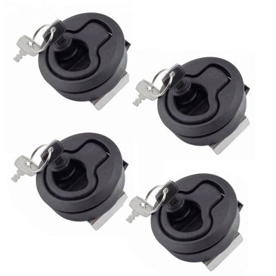 【hot】□✒❁  4PCS 2  Plastic Round Hatch Latches Locks Slam Latch With Bass Boat