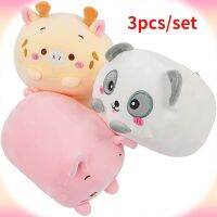 3ชิ้น Kawaii Plushie Pa หมอนนุ่มยัดไส้สัตว์รูปหมูแมวตุ๊กตาน่ารักน่ารักนุ่มคริสมาสต์ตุ๊กตาแมว