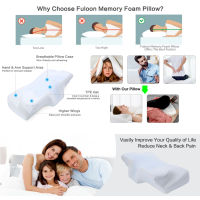 Memory Foam Orthopedic Pillow Neck Gel Slow-Rebound Cervical Contour Pillow Anti-Snore Neck Shoulder Relax for Side Back Sleeper