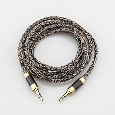 16 Core 7N OCC Mini trs jack 3.5 male to 2.5 mm stereo aux male audio input cable speaker line  for Headphone sound pc earpiece